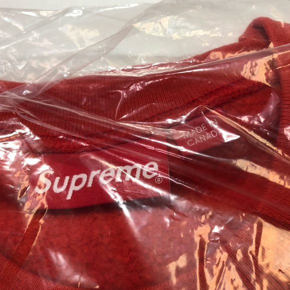 Supreme Red Gonz Logo Crewneck Sweatshirt Men Med - Picture 5 of 6